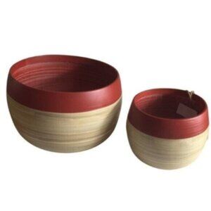 2 piece Decorative Hand Crafted Bowl Set NWT